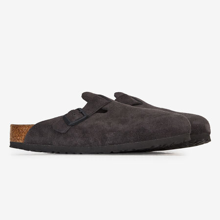 BIRKENSTOCK boston BOSTON SUEDE VELVET GRAY ANTRACIET HEREN