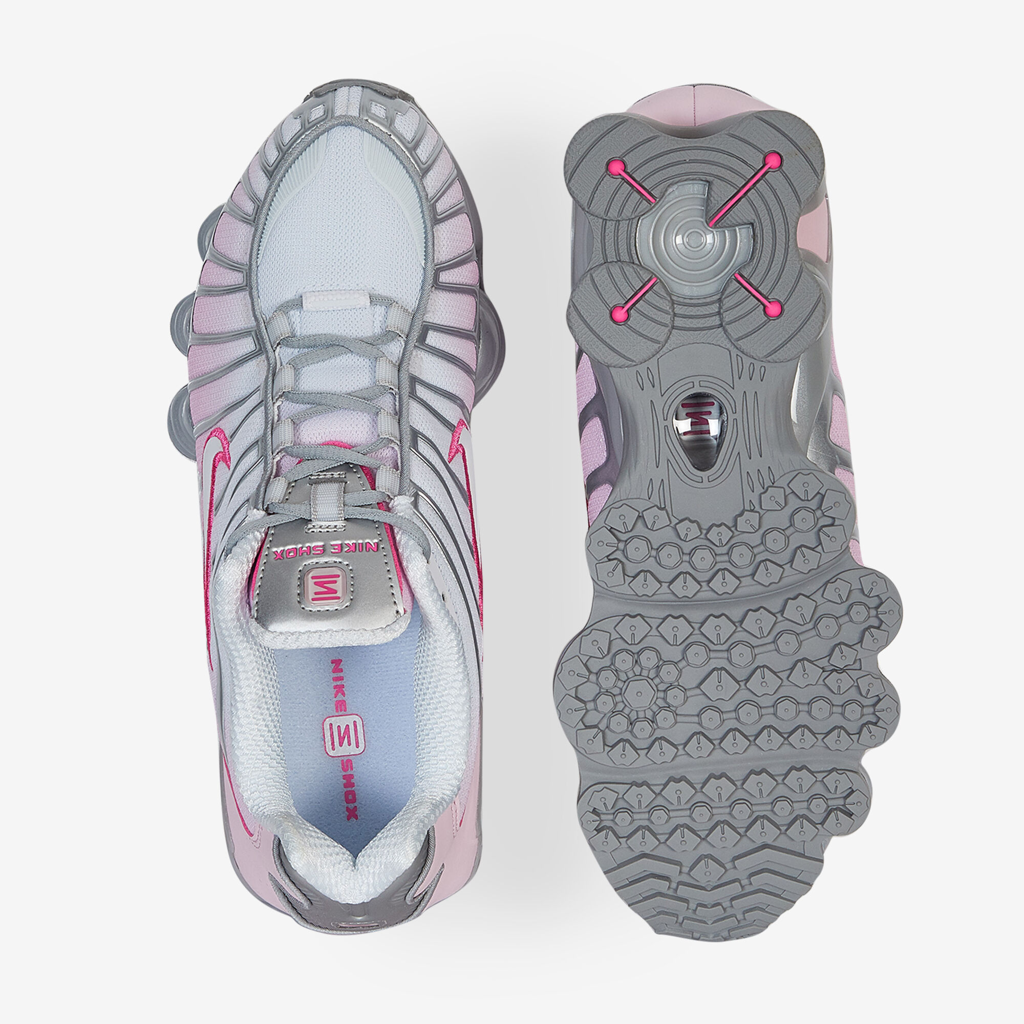 NIKE SHOX TL ROSE ARGENT SNEAKERS FEMME Courir.be