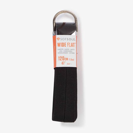 SOFSOLE LACET PLAT LARGE 120CM NOIR MIXTE