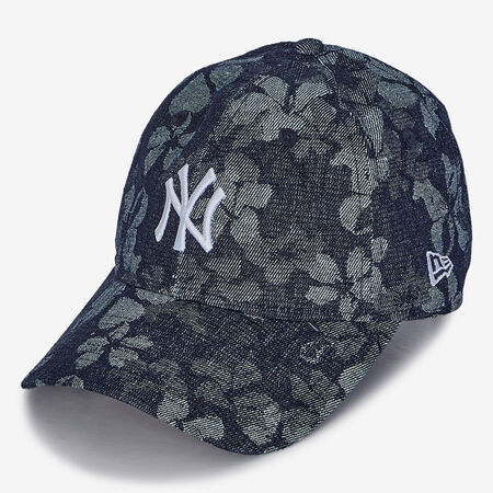 NEW ERA 9TWENTY WOMEN NY DENIM FLORAL BLEU/BLANC FEMME