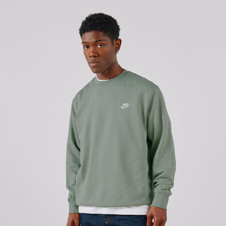 NIKE SWEAT CREW CLUB VERT/BLANC HOMME