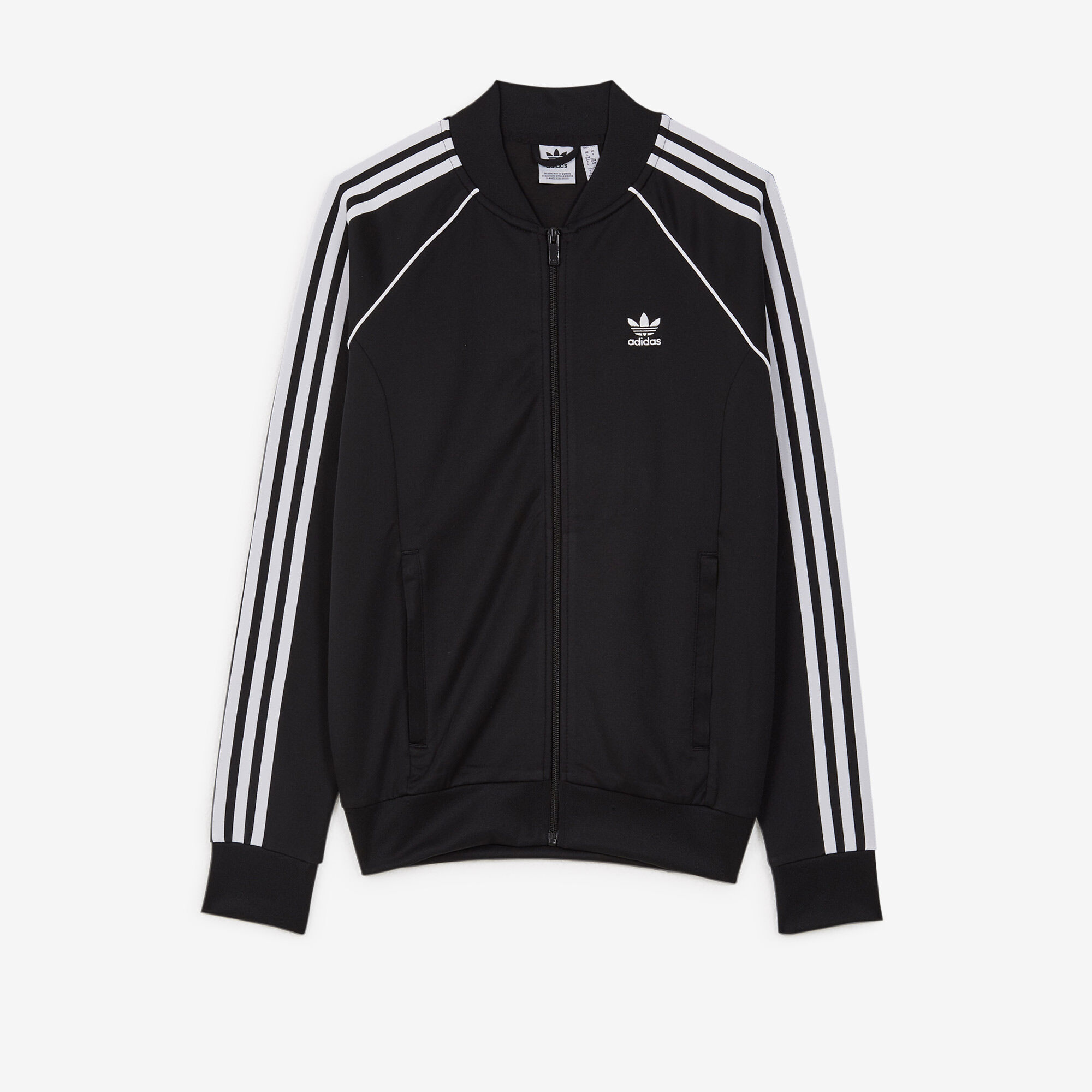 ADIDAS ORIGINALS JACKET FZ SUPERSTAR TRACKTOP NOIR BLANC BLOUSON FEMME Courir.be