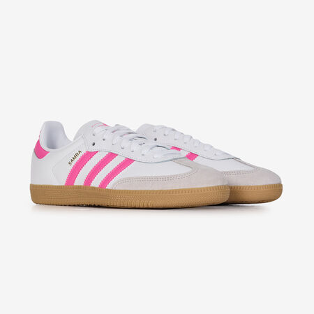 ADIDAS ORIGINALS samba SAMBA OG BLANC/ROSE JUNIOR