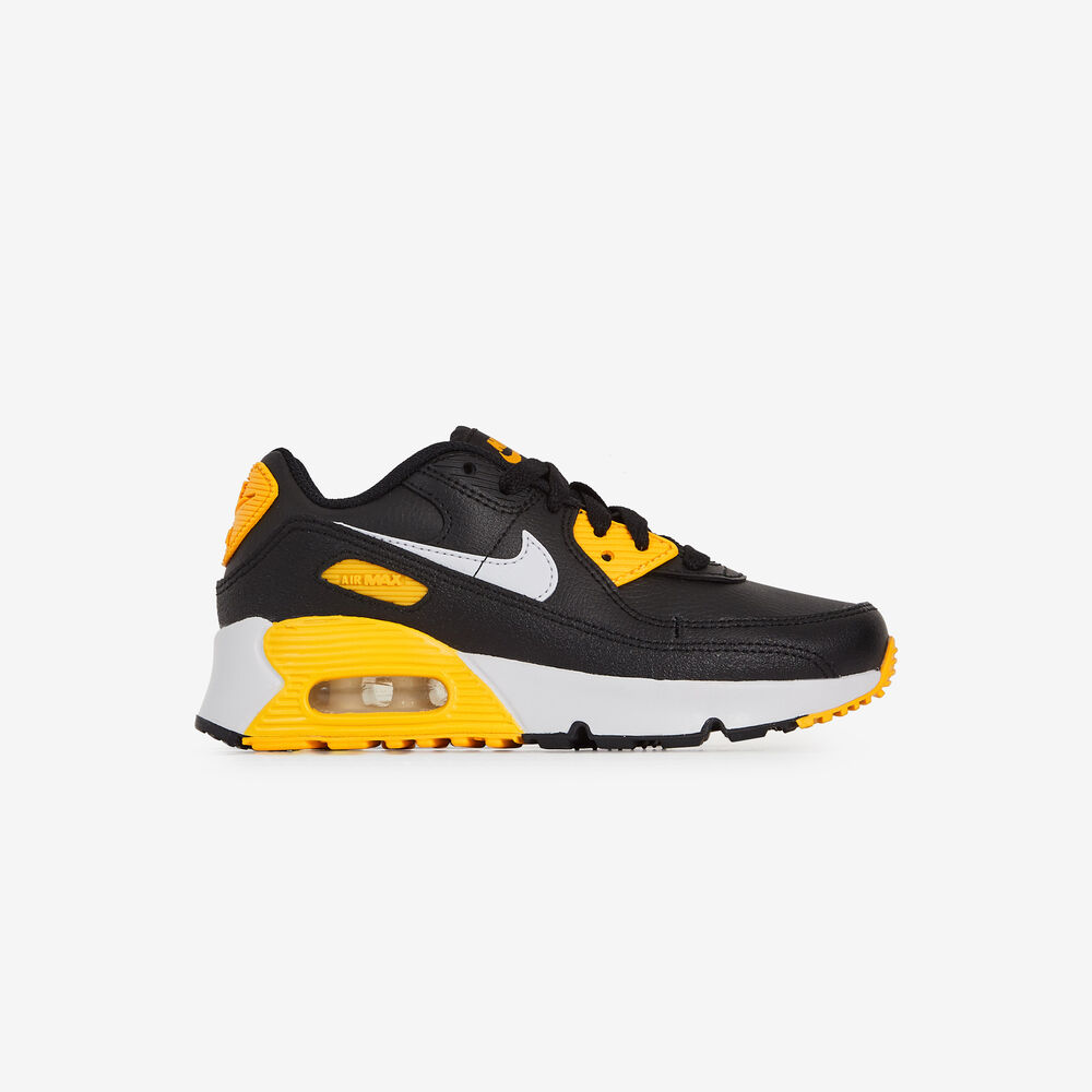 NIKE AIR MAX 90 ZWART/GEEL SNEAKERS KINDEREN