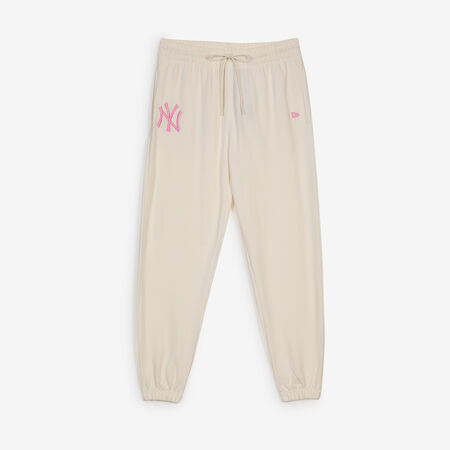 NEW ERA PANT JOGGER NEW YORK YANKEES BEIGE/ROSE HOMME