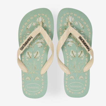 HAVAIANAS TOP TROPICALIA VIBES BLEU/BEIGE DAMES