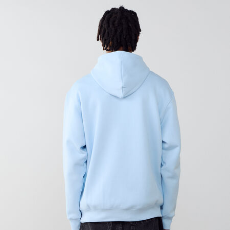 NEW BALANCE HOODIE SMALL LOGO BLEU CIEL HOMME