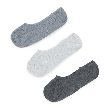 COURIR PACK FOOTIES COURIR X3 GRIS MIXTE