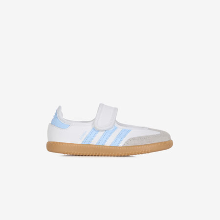 ADIDAS ORIGINALS samba SAMBA JANE BLANC/BLEU BABY