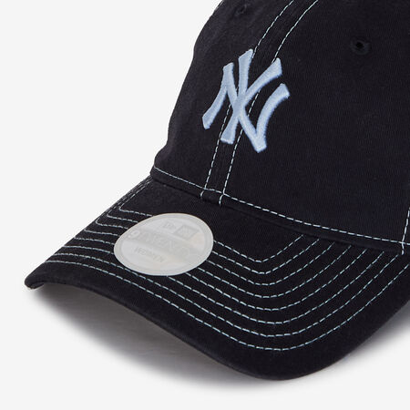 NEW ERA 9TWENTY WOMEN NY CONTRAST STITCH NOIR/BLEU FEMME