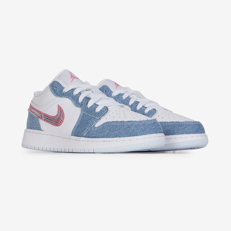 JORDAN AIR JORDAN 1 LOW BLEU/ROSE JUNIOR