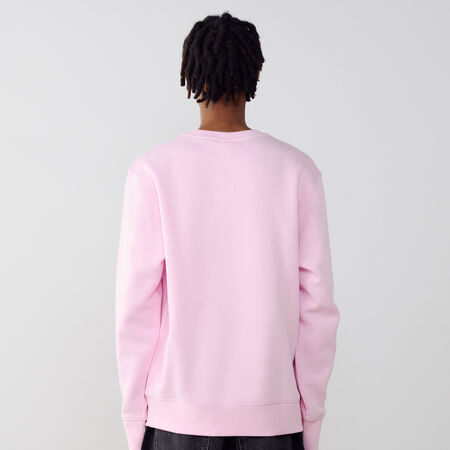 NIKE SWEAT CREW CLUB ROSE/BLANC HOMME