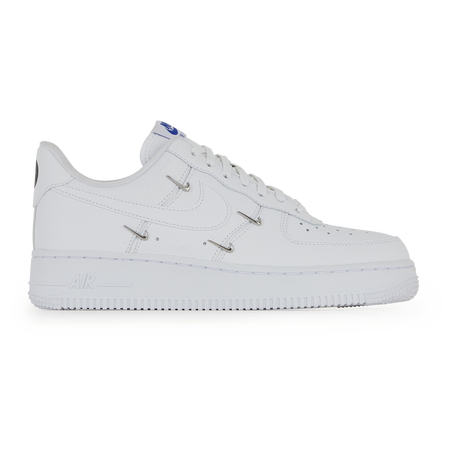 NIKE AIR FORCE 1 LOW MINI SWOOSH WIT ZILVER SNEAKERS DAMES Courir.be
