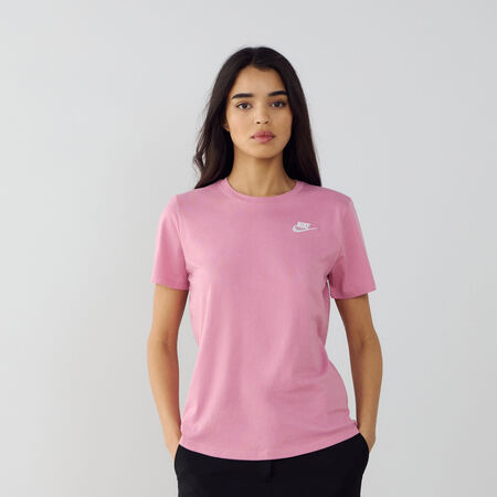 NIKE TEE SHIRT CLUB ROSE/BLANC FEMME