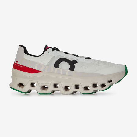 ON RUNNING CLOUDMONSTER BEIGE/ROUGE HOMME