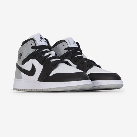 JORDAN AIR JORDAN 1 MID GRIS/NOIR JUNIOR