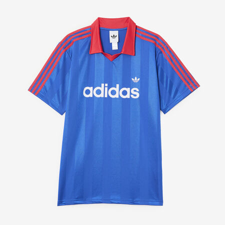 ADIDAS ORIGINALS JERSEY ARCHIVE COLLAR BLEU HOMME