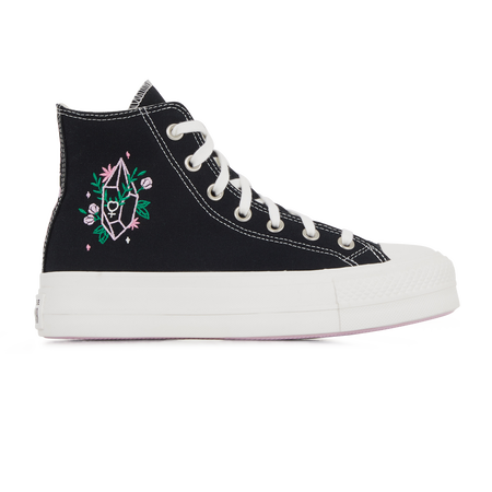 CONVERSE chuck taylor all star CHUCK TAYLOR ALL STAR LIFT HI CRYSTAL EN NOIR FEMME