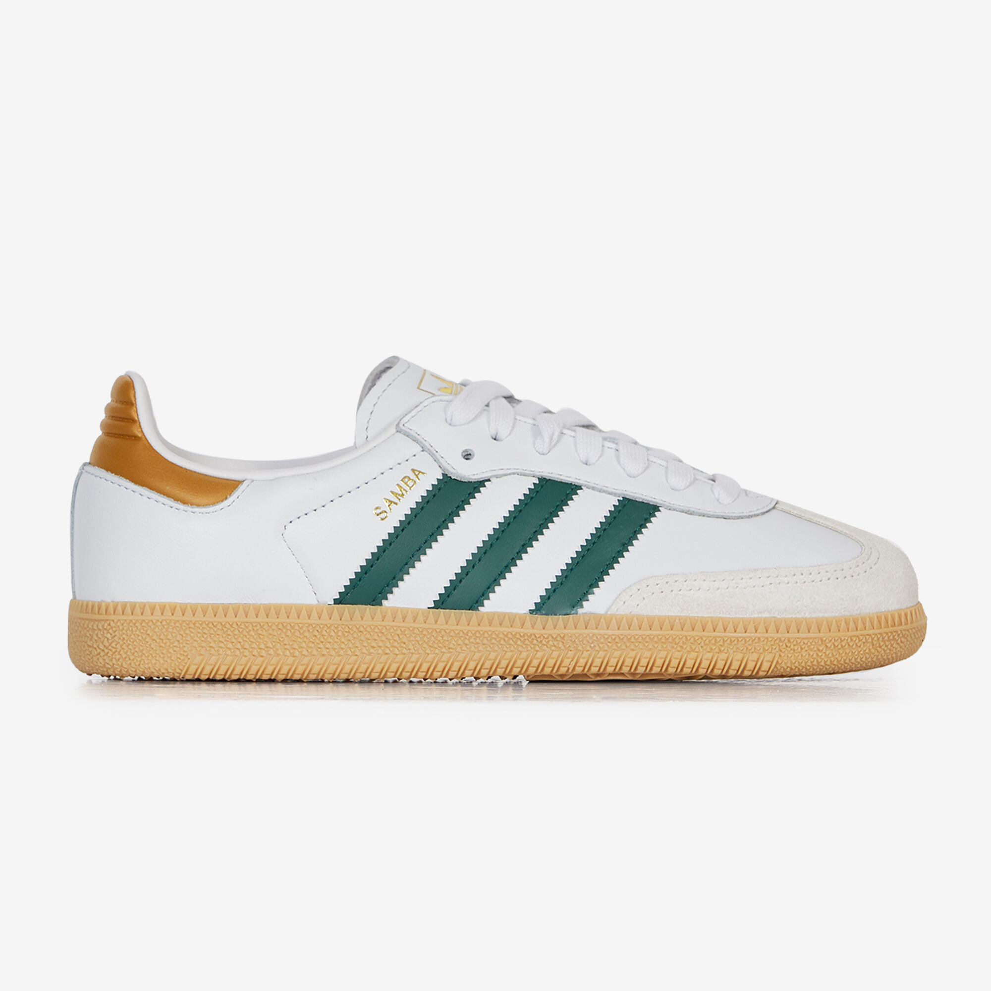 ADIDAS ORIGINALS SAMBA OG WIT GROEN SNEAKERS DAMES Courir.be