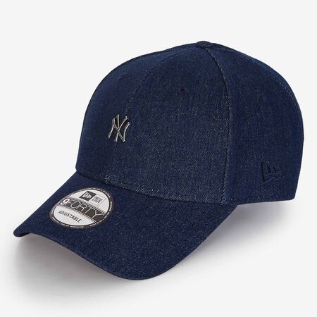 NEW ERA 9FORTY NY DENIM METAL LOGO BLEU HOMME