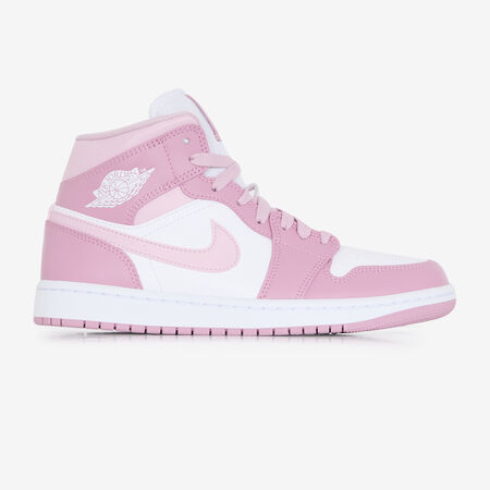 AIR JORDAN 1 MID : BLANC/ROSE