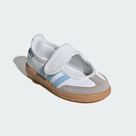 ADIDAS ORIGINALS samba SAMBA JANE BLANC/BLEU BABY