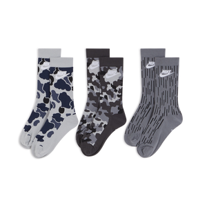 CHAUSSETTES X3 CREW EVERYDAY ESS. GRIS/