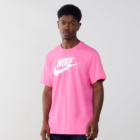 NIKE TEE SHIRT ICON FUTURA ROSE/BLANC HOMME