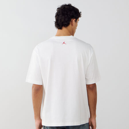 JORDAN TEE SHIRT BIG JUMPMAN BLANC/NOIR HEREN
