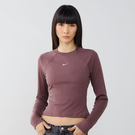 TOP CHILL KNIT LS : MARRON