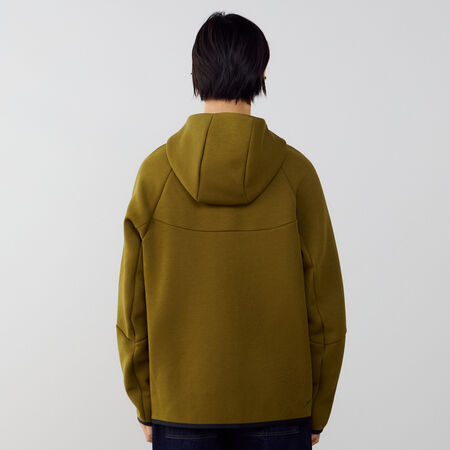 NIKE JACKET TECH FLEECE FZ VERT/NOIR HOMME