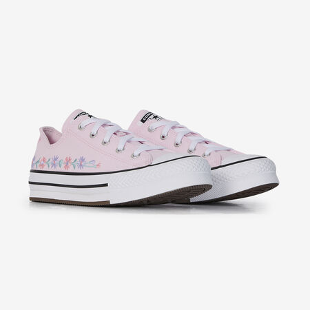 CONVERSE CHUCK TAYLOR ALL STAR EVA LIFT OX FLORAL ROSE JUNIOR