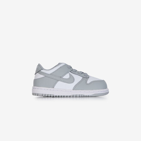NIKE dunk DUNK LOW GRIS/BLANC BÉBÉ