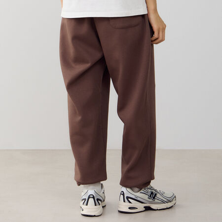 NEW BALANCE PANT JOGGER BOSTON LOGO MARRON/BEIGE HOMME