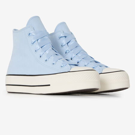 CONVERSE chuck taylor all star CHUCK TAYLOR LIFT HI DOUBLE LACE BLEU FEMME