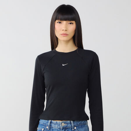 NIKE TOP CHILL KNIT LS NOIR FEMME