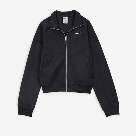 NIKE JACKET TRACKSUIT POLY KNIT ZWART/WIT DAMES