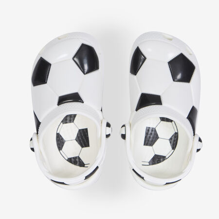 CROCS CLASSIC CLOG FOOTBALL BLANC/NOIR BÉBÉ