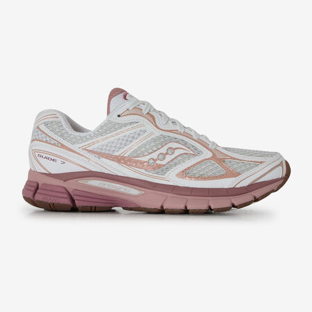 SAUCONY PROGRID GUIDE 7 BLANC/ROSE FEMME