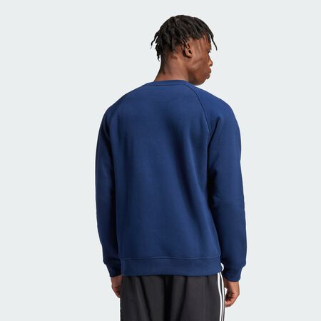 ADIDAS ORIGINALS SWEAT CREW ESSENTIAL TREFOIL MARINE HOMME