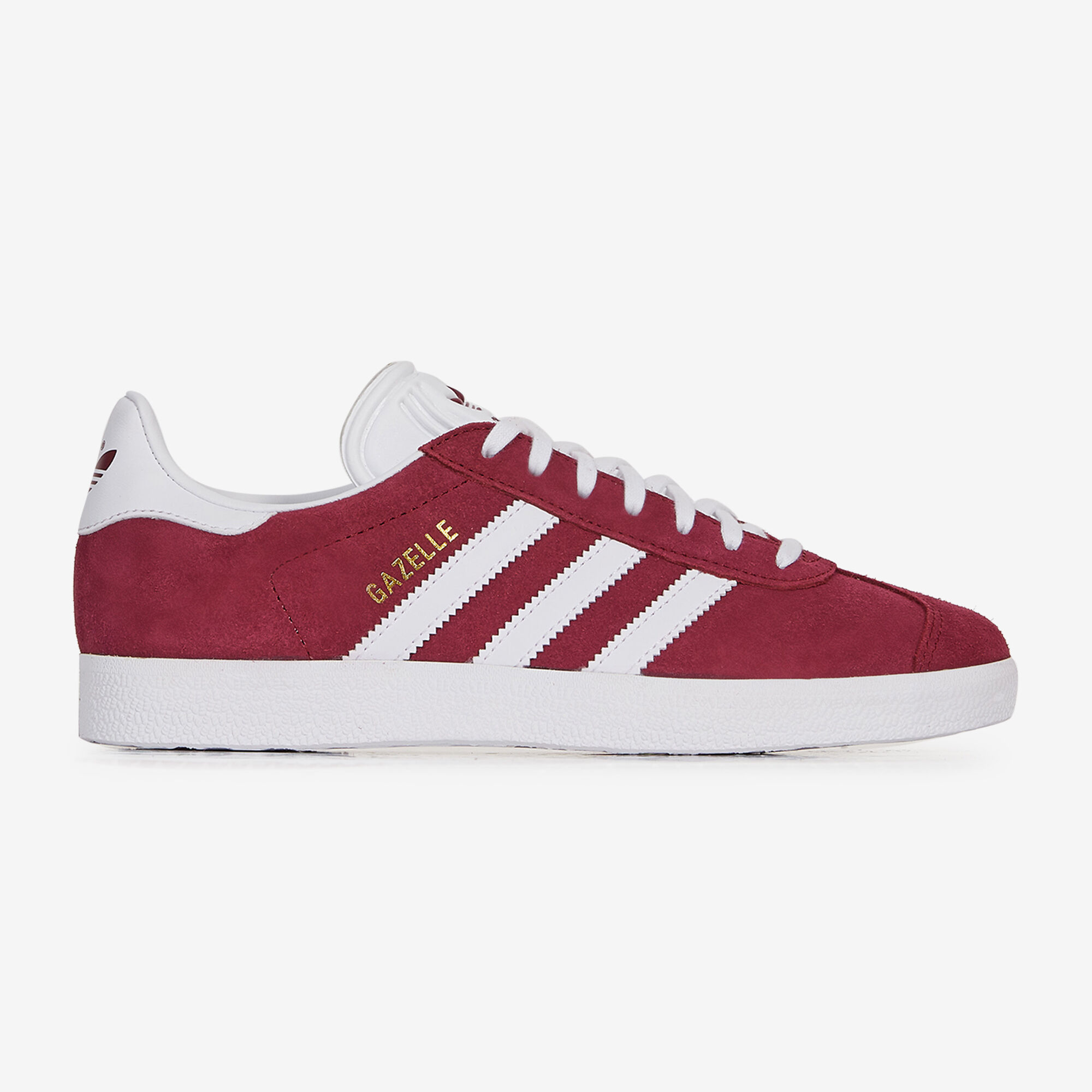 gazelle blanche semelle marron