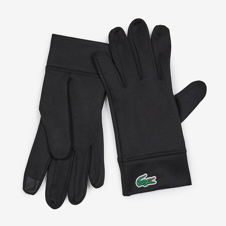 LACOSTE GANTS SIDE LOGO SPORT NOIR/VERT UNISEX