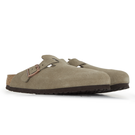 BIRKENSTOCK boston BOSTON SUEDE TAUPE TAUPE FEMME
