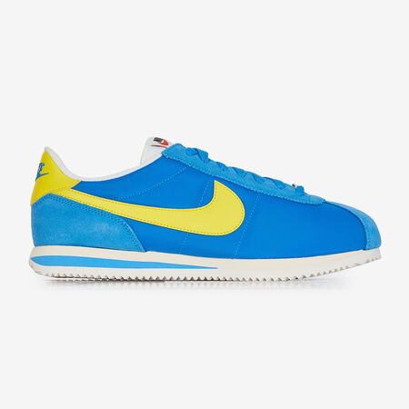 NIKE cortez CORTEZ NYLON BLEU/JAUNE HOMME