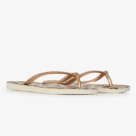 HAVAIANAS SLIM ANIMALS OR/NOIR DAMES