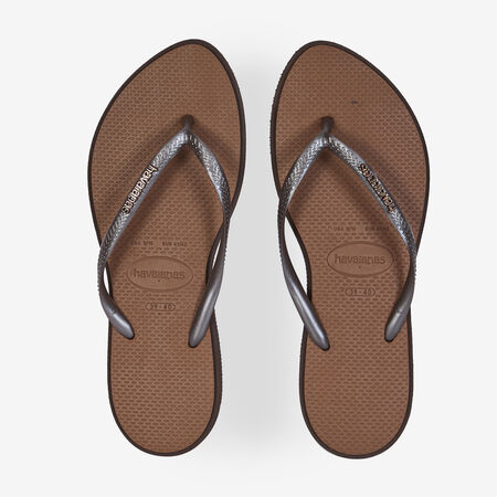 HAVAIANAS SLIM POINT MARRON FEMME