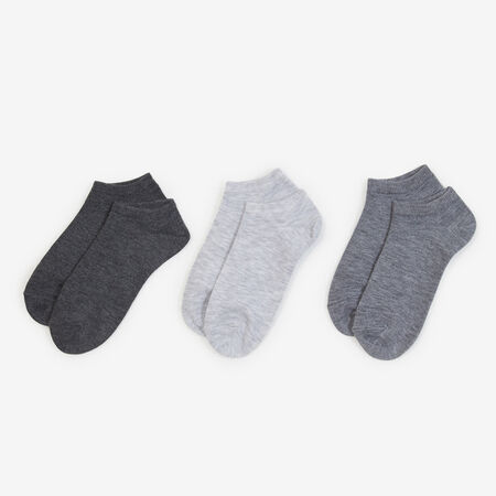 COURIR PACK CHAUSSETTES X3 INVISIBLES COURIR GRIS MIXTE