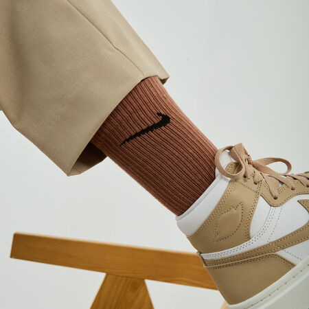 NIKE CHAUSSETTES X6 CREW CUSHION BEIGE/MULTICOLORE HOMME