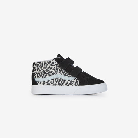 VANS SK8-MID V NOIR/LEOPARD BÉBÉ