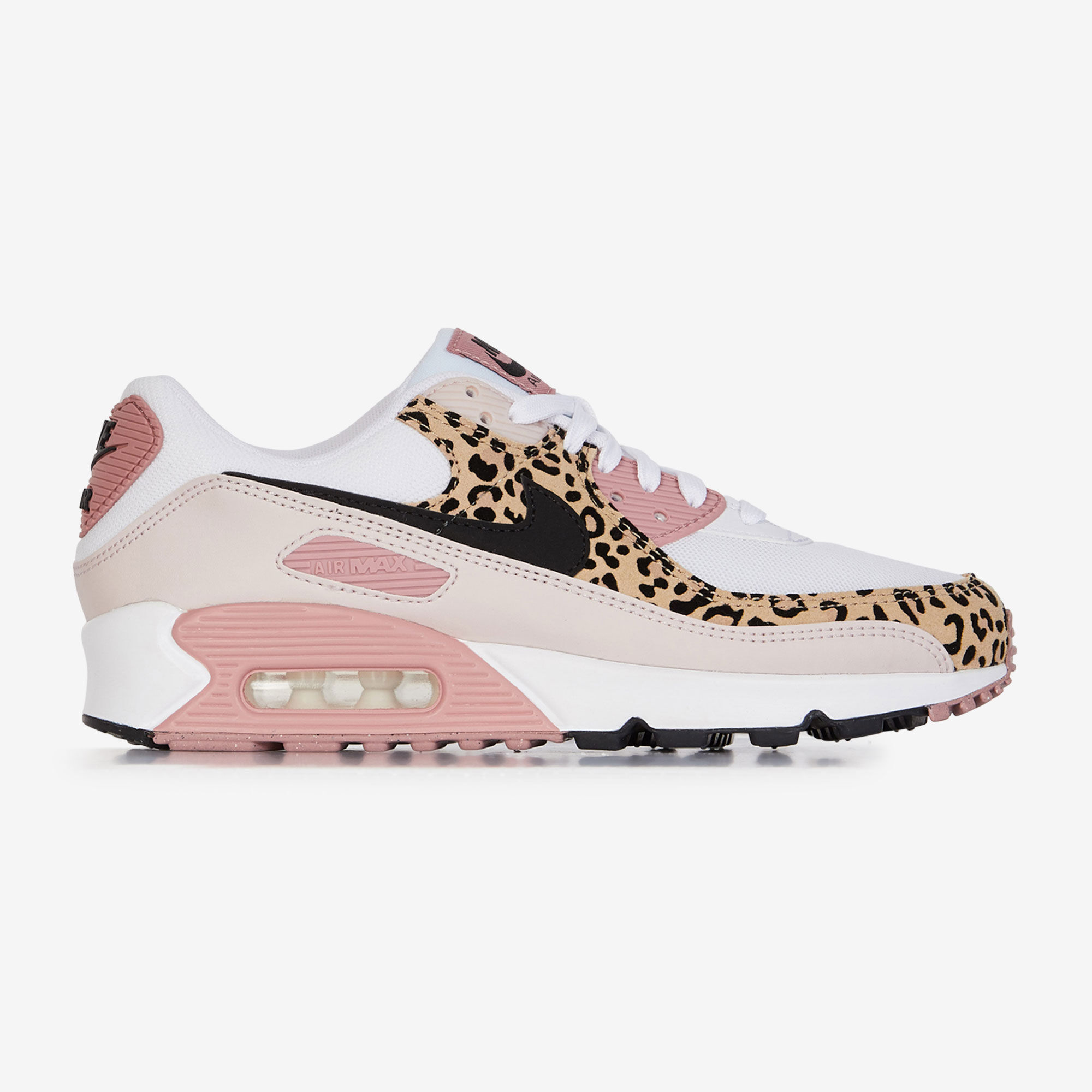 NIKE AIR MAX 90 CHEETAH WIT/ROZE - SNEAKERS DAMES | Courir.be